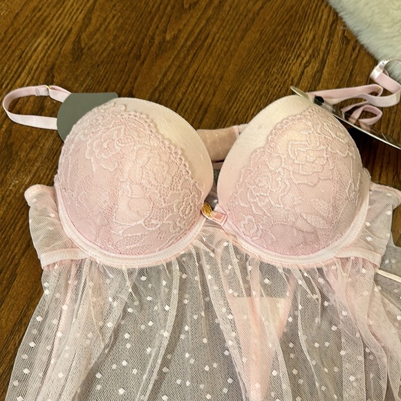 Nwt 2piece flirty babydoll set - Picture 2 of 7